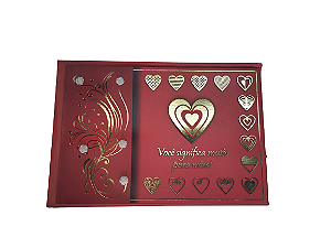 Cartão Dobradura Romântico Decorativo- Modelo 10
