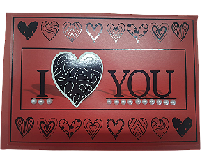 Cartão Dobradura Romântico Decorativo- Modelo 8