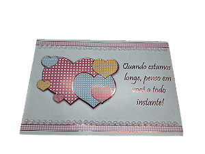 Cartão Dobradura Romântico Rosa Modelo 4