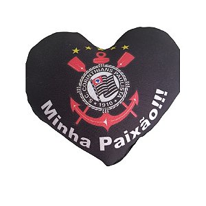 Coração de Pelúcia de Time Corinthians para Presentear