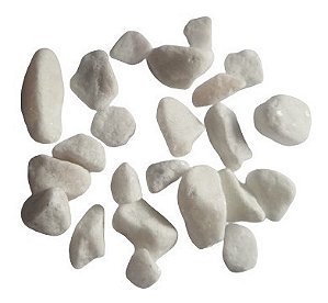 Pedrinhas Brancas P/ Vasos Jardins E Decoração 3kg