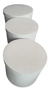 Caixas Box 29x20 Presente Redondas Branca Decoração -3UN