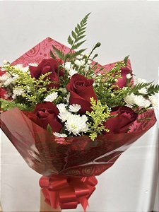 Buquê de Rosas Vermelhas - 05 Rosas