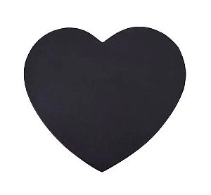 Caixa Box Coração Preto Com Vermelho Decoração Grande