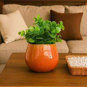 Vaso Cachepot De Cerâmica Esmaltado Mini Bojudo Decoração