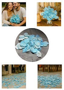Folha Moeda Azul Claro Realista Para Decoração Moderna- 100 Folhas