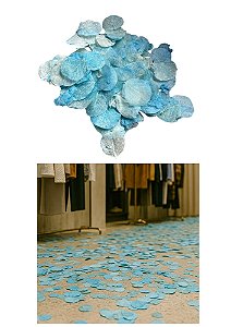 Folha Moeda Azul Claro Seca Natural- 100 Folhas
