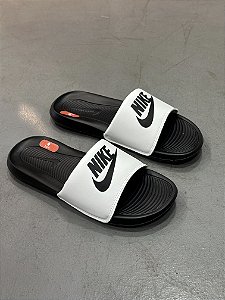 Chinelo Nike Slide Branco + Preto