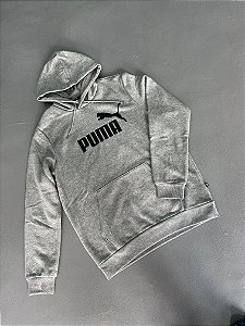 Moletom Puma Essentials Logo Cinza