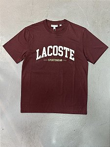Camiseta Lacoste Sportwear Vinho