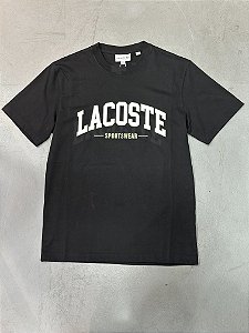 Camiseta Lacoste Sportwear preta
