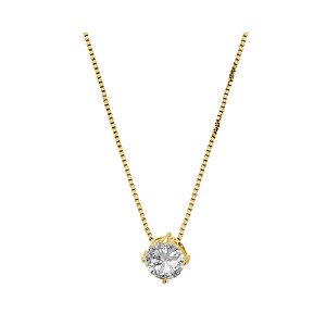 Colar Ponto de Luz M - Banhado a Ouro 18k