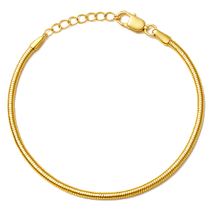 Pulseira Rabo de Rato - Banhada a Ouro 18k