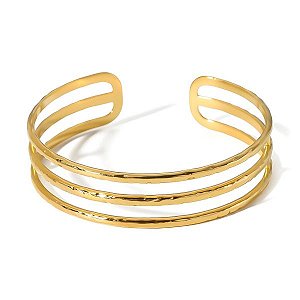 Bracelete 3 Fios – Banhado a Ouro 18k