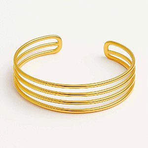 Bracelete 3 Fios – Banhado a Ouro 18k