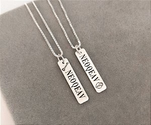 Pingente Duplo NEOQEAV - Prata 925