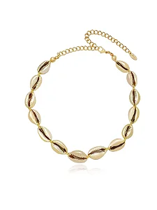 Choker Búzios - Banhada a Ouro 18K