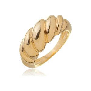 Anel Croissant - Banhado a Ouro 18K