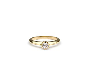 Anel Solitário - Banhado a Ouro18K