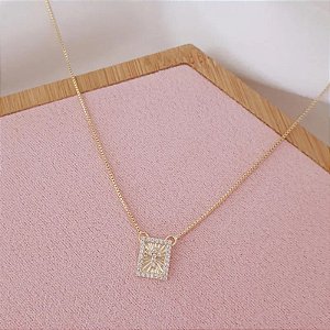 Colar Cristo Cravejado