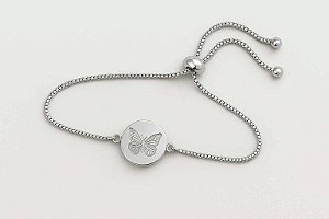 Pulseira Medalha Borboleta