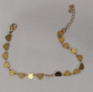 Pulseira Coração de Chapa Lisa