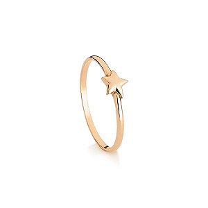 Anel Estrela - Banhado a Ouro 18K