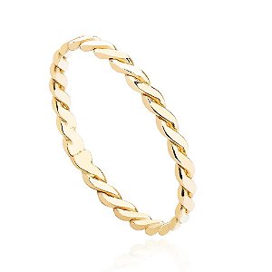 Anel Torcido - Banhado a Ouro 18K