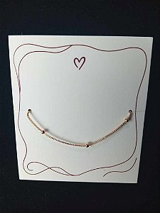 Pulseira de Bolinhas - Banhado a Ouro 18k