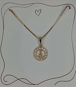 Colar com Pingente Nossa Senhora