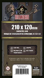 Sleeves Customizado - Fichas de Sobreviventes Zombicide (210 x 120)