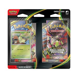 Pokémon TCG Blister Quádruplo Equilíbrio Perfeito Chikorita