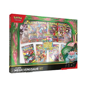 Pokémon TCG Box Coleção Mega Venusaur ex ME02 61 Cartas