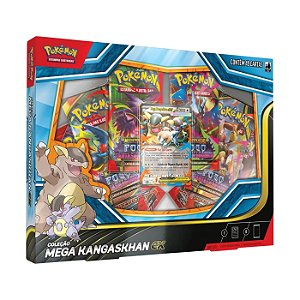 Pokémon TCG Box Coleção Mega Kangaskhan ex Português Copag