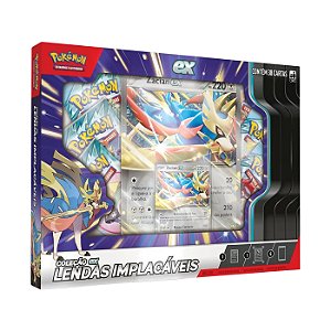 Pokémon TCG Box Coleção ex Lendas Implacáveis Zacian Copag