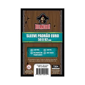 Sleeves Saquinhos Protetores Padrão Euro 59x92mm 100un
