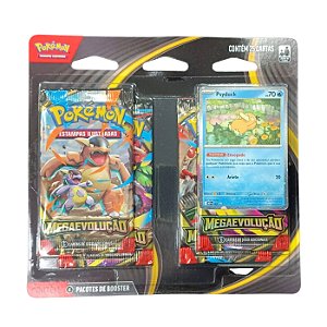 Pokémon TCG Blister Quádruplo Psyduck Megaevolução ME01