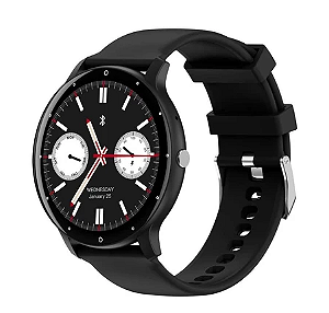 Smartwatch PEJE ZW12 Tela 1.52” IP68 Pulseira Silicone Chamadas + Notificações Bateria Durável + prova d'água