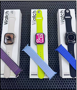 Relógio Smartwatch Prova d'Água mini - Série 10 2 Pulseiras