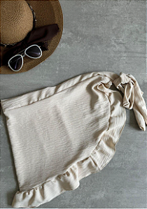 SAINHA PAREO COM BABADO - TAM ( P/M )