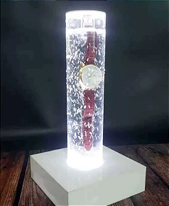 Expositor Relógio Suporte Acrílico para RelógioExpositor Relógio Suporte Acrílico para Relógio à Prova D'Água com LED- Demonstração Impermeável em Aquário para Vitrine à Prova D'Água com LED- Demonstração Impermeável em Aquário para Vitrine