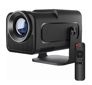 Projetor Inteligente Hy320 Pró 5G Smart 4K Wifi 6 Bluetooth 5.0 Android 11 Lançamento 2026 - Bluetooth 5.0 1080 Full HD Suporte 12000 Lumens Para Celular LED Auto Correção Horizontal 180° Linha Premium