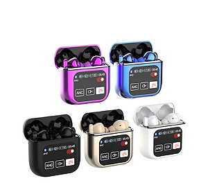 SE60 Pro Touch Screen Com Tela In-ear ANC/ENC Fone De Ouvido Sem Fio TWS Bluetooth 5.4 Longa Duração Da Bateria