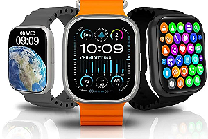 Relógio Smartwatch HW ULTRA MINI 2 Com 7 Pulseiras 41 mm Lançamento 2026 GPS Compatível Com IOS/ANDROID