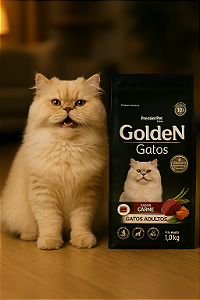 Ração Golden Gatos Adultos Carne – 1kg