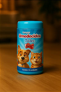 Lenço Umedecido CatDog - Talco