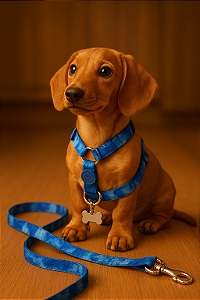 Conjunto Guia e Peitoral c/ Pingente P