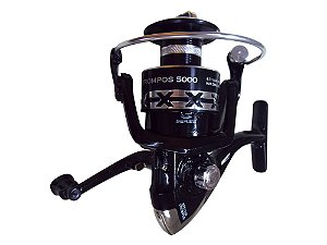 MOLINETE TROMPOS X5000 – SAFARI MAX -PRETO – AMBIDESTRO/ ANTI-REVERSO – 3 ROLAMENTOS