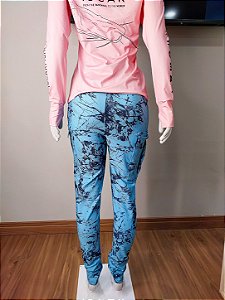 CALÇA LEGGING SPORTS FEMININA, AZUL, TAMANHO G - ISCARFISHER