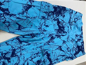 CALÇA LEGGING SPORTS FEMININA, AZUL, TAMANHO G - ISCARFISHER